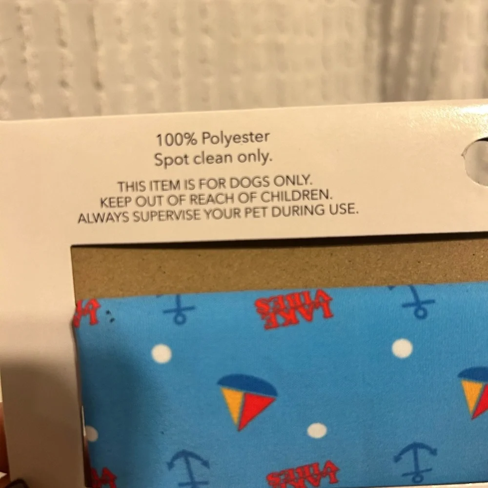 Blue‎ Pet Bandana with Nautical Print